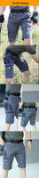 Pantalones cortos tácticos de verano para hombre, Shorts impermeables, informales, militares, ligeros, multibolsillos, secado rápido - details 4