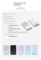 Powerbank Magnético 10000Mah Carga Inalámbrica de 15W Diseño Ultraportátil Anti-Huellas - details 10