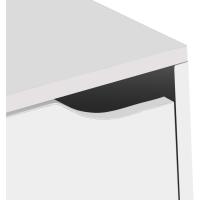 Estantería de Madera, Librería con Puerta y Compartimentos Abiertos, Mueble almacenaje, Organizador,en Color Natural de 119x29x59 cm para Estudio,Dormitorio,Salón, Oficina y Biblioteca - details 8