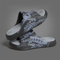 ZHIDA Pantuflas para Hombre EVA Antideslizantes para Interiores Chanclas de Suela Gruesa con Diseño de Graffiti, Sandalias Planas con Estampado de Dibujos Animados para Playa - details 7