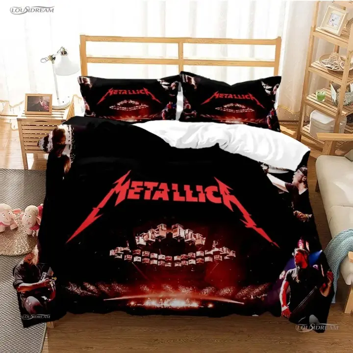 Cubierta de Edredón de Metal Pesado Conjunto de Ropa de Cama Suave para Todas las Estaciones - 1