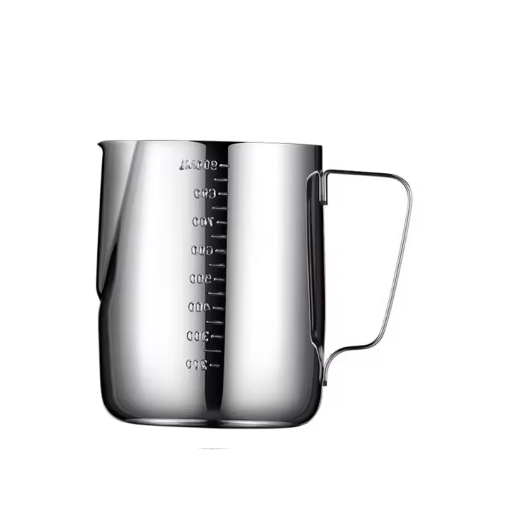Tazas de leche de flores extraíbles, taza de café de acero inoxidable con asa, jarra de café con leche antiquemaduras, 350/600/1000ml, nuevas - 1