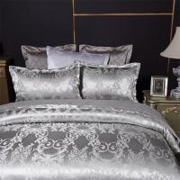 Juego de cama de alta gama, jacquard, tamaño king, juego de cama de boda europeo de lujo - details 29