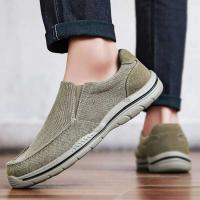 Nuevos zapatos informales de lona antideslizantes para hombre, diseño clásico a la moda, calzado deportivo ultraligero de talla grande 47, novedad de 2025 - details 6