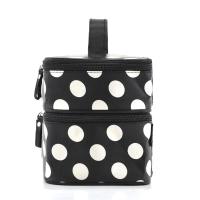 Bolsa de cosméticos de gran capacidad con cremallera de doble capa para mujer, bolsas de maquillaje, organizador de artículos de tocador de viaje portátil - details 2
