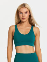 SHINBENE-Sujetador deportivo con tirantes para mujer, sostén deportivo con escote en V, espalda cruzada, acolchado, entrenamiento, Yoga - details 31
