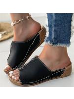 Sandalias de Verano Deslizables para Mujer Zapatillas de Pisa Casuales con Tacón de Cuña para Caminatas y Fiestas - details 13