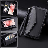 Funda tipo billetera de cuero con cremallera para Samsung, A06 bolso cruzado para Samsung, A13, A14, A15, A16, A23, A24, A25, A33, A34, A35, A53, A54, A55, M55, M13 - details 10