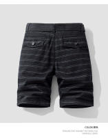 Pantalones de Trabajo de Verano de Algodón Puro de Media Lengua Estilo Recto y Versátil con Estampado de Tres Piedras - details 3