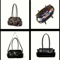 Bolso Crucero de Motocicleta con Asa Larga Diseño de Múltiples Bolsillos Cuero Sintético Negro - details 10