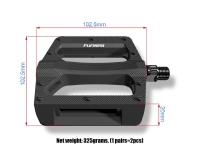 Pedales Funsea para Bicicleta BMX Eje Hexagonal de 6mm Chromoly Rodamiento DU de Nylon - details 0