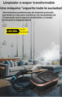 Limpiador a vapor portátil de 2500 W, hidrolavadora con esterilización a alta temperatura para el hogar, el coche, la cocina y el aire acondicionado. - details 0