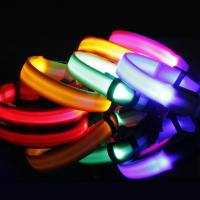 Correa LED de nailon para perro, Collar fluorescente luminoso de seguridad nocturna que brilla en la oscuridad - details 15