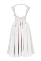 Vestido de noche elegante para mujer con escote en la espalda - Vestido largo sin mangas con pliegues para fiesta, graduación, vacaciones - details 29