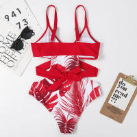 Bañador triangular para mujer, traje de baño Sexy con Push-up, Monokini estampado de una pieza, ropa de playa de Brasil para verano, 2023 - details 5
