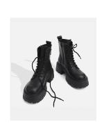 Botas Martin para mujer 2025, nuevas botas individuales con suela gruesa que realzan la altura, botas ajustadas de estilo británico, botas cortas con cordones - details 7