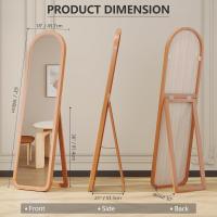 160 x 46 cm Espejo de Pared Grande, Espejo de Cuerpo Entero Marco de Madera, Espejo Pared Madera Rectangular, Moderno Espejo pie Pare Dormitorio Vestuario, Madera - details 28