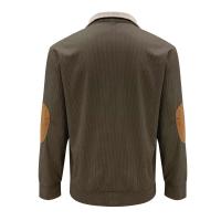 Ohsisa 2025 Primavera y otoño Sudadera con capucha deportiva informal de manga larga americana con cuello levantado para hombre - details 9