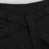 Faldas largas plisadas de cintura alta para mujer, falda de satén acampanada Vintage, Swing completo, informal, elegante, ajustada, para fiesta, otoño - details 4