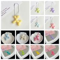 Llavero con forma de cachorro y globos de colores crema con personalidad, cadena de bolas, colgante de perro de dibujos animados, abalorios para bolso, llavero para mujer - details 0