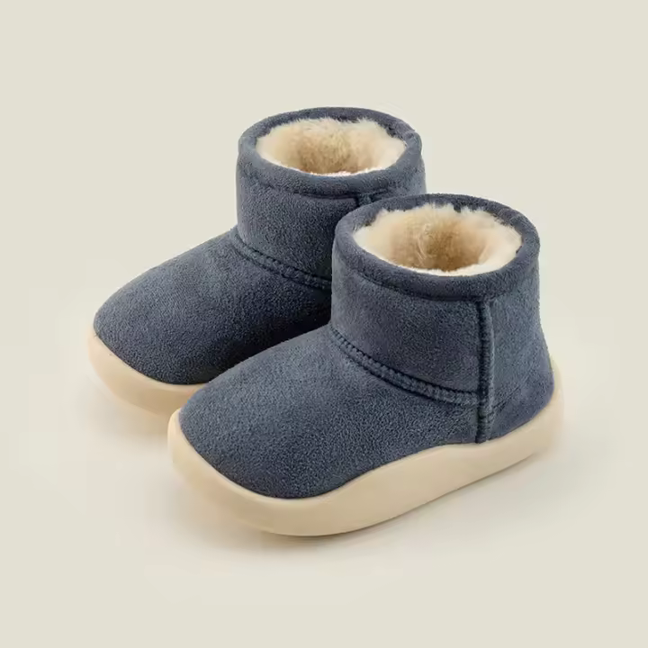 Botas de nieve, zapatos de algodón para bebé, bolsa de terciopelo caliente, zapatos de algodón con tacón - 1