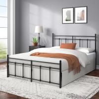 Cama 150x190 cm Altura 31cm con almacenamiento bajo la plataforma metal con cabecero - details 10