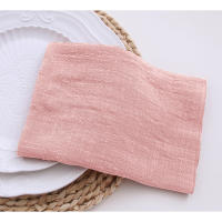 Pañuelos de Algodón Gasa Retro 20PCS 30x30cm para Té, Cena, Boda, Decoración de Mesa Rústica - details 2