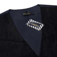 Chaleco informal de gamuza sintética de vaquero occidental para hombre, chaleco ajustado con cuello en V para ciclismo de motor y graduación, ropa social para hombre - details 16