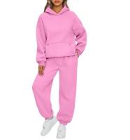 Conjunto deportivo de dos piezas para mujer, Sudadera con capucha informal y pantalones de cintura elástica, trajes de moda para Otoño e Invierno - details 9