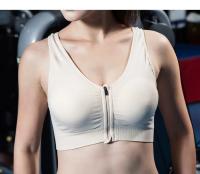 Sujetador deportivo con cremallera frontal para mujer, Top para Fitness, chaleco para correr, sujetador deportivo transpirable absorbente de golpes para Yoga, realce S-4XL - details 18