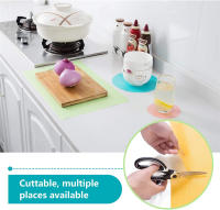 Almohadillas de Nevera Antideslizantes e Impermeables 4pcs Perchero de Estante de Nevera Recortable - details 2