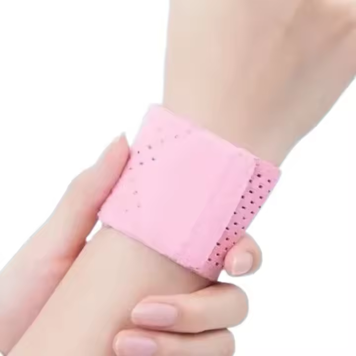Muñequera deportiva ajustable para gimnasio, muñequera ajustable suave de compresión, sin deformación, difícil de pilling, banda de fuerza física - 1
