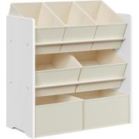 Caja de Juguetes para Libros Infantiles Estantería de 7 Cajas de Tela No Tejida, Espaciosa, 29,5 x 62,5 x 60 cm - details 2