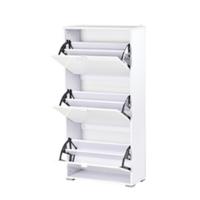 Armario Zapatero de 2 en 1 para Zapatos Mueble Almacenaje Paraguas Gran Espacio Estante Ajustable en 2 Niveles Capacidad de 12 pares 79x26x120 cm Madera - details 8