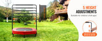 SucceBuy Trampolín para niños de 56 pulgadas, mini trampolín plegable para niños pequeños, interior y exterior - details 1