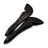 Cuerno de búfalo natural negro barra de refuerzo puntiaguda lápiz extracción sutra barra de raspado facial barra de masaje ocular - details 2