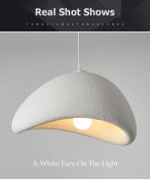 TOMAXIN 20/30/40CM Wabi-Sabi Style Pendant Light Cream Style Homestay Pendant Lights Decorative Lamp Chandelier Restaurant Lamp - details 10