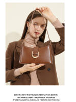 Commuter Underarm Bolso para mujer Bolso de piel de vaca de hombro de moda versátil Bolso bandolera - details 17