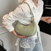 Bandolera de cuero de Pu de Color sólido, bolso Hobo de gran capacidad con forma de luna para mujer, bolso Hobo de estilo coreano para chica - details 16