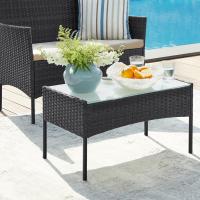 Conjunto de Muebles de Jardín, Muebles de Patio de Ratán, Muebles de Mimbre de PE para el Patio, Marrón y Topo - details 12
