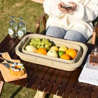 Caja de almacenamiento plegable de plástico para exteriores, mesa de Camping, cesta de Picnic impermeable de gran capacidad con tapa abatible, cesta para artículos diversos, barbacoa - details 18