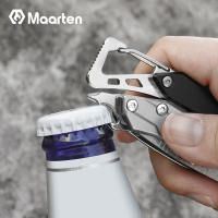 Maarten-multiherramienta de acero inoxidable 9 en 1, cuchillo de bolsillo con destornillador multiherramienta, alicates multiherramienta de autobloqueo, supervivencia, Bot - details 4