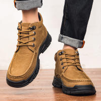 Zapatos de hombre al aire libre de terciopelo de piel de vaca de primera capa de cuero mate de alta calidad - details 31