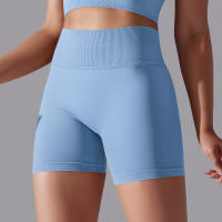 Pantalones cortos deportivos de secado rápido para mujer, glúteos, sin costuras, para ciclismo cómodo y entrenamiento de gimnasio - details 1