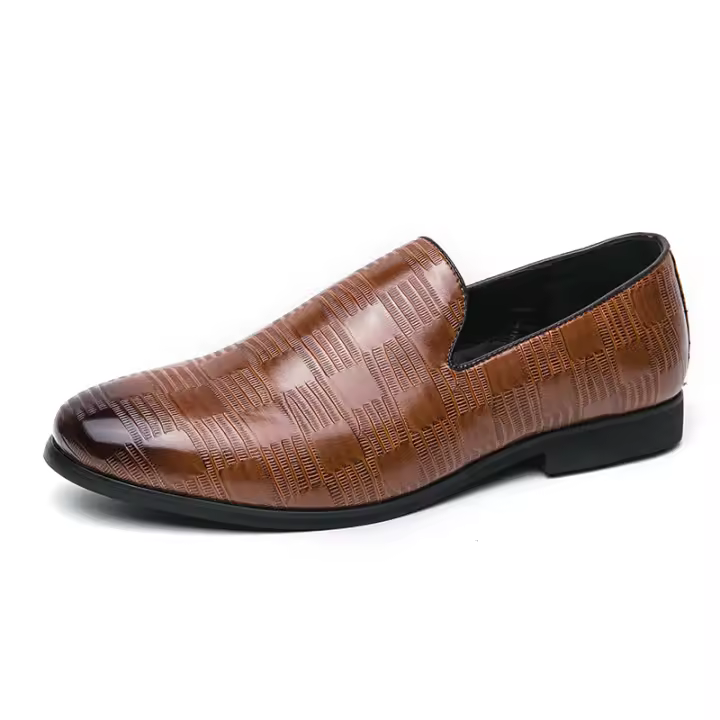 Mocasines de hombre, zapatos de vestir casuales de moda para hombre, zapatos de negocios cómodos sin cordones - 1