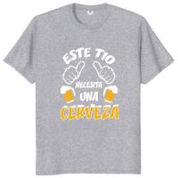 Camiseta Unisex de algodón 100% para hombre, camisa Retro española para amantes de la bebida, regalo para papá y papá, talla europea - details 3