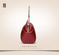 Bolso de mujer 2025 nueva moda de charol rojo brillante bolso de boda nupcial bolso de mensajero de hombro para mujer - details 21