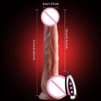 Leten Vibrador Caliente y Telescópico Gran Penetración Anal y Vaginal Juguete Sexual para Mujeres - details 2