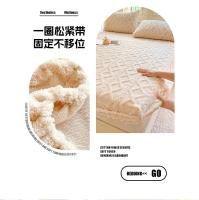 Sábana cálida de invierno con banda elástica, funda de colchón individual/Queen/King, sábanas ajustadas esponjosas de lana Coral grueso para cama, 1 ud. - details 10