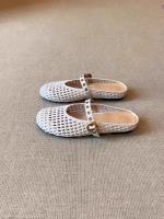 Sandalias Planas Retro Tejidas para Mujer 2025 Cómodas y Ligeras con Hebilla de Metal - details 12